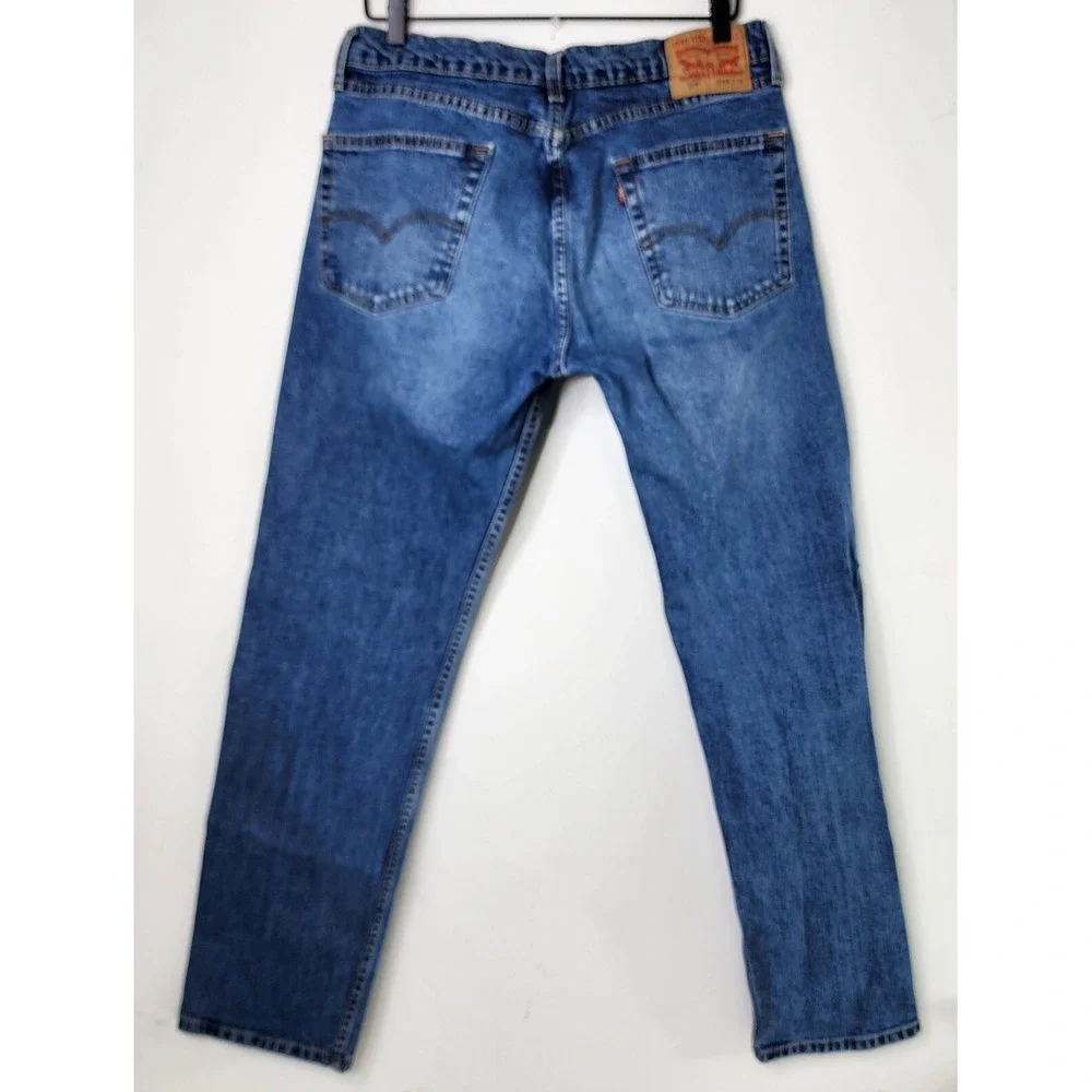 Levi's 505 Jeans Men 32X31  Blue Denim Straight Fit Outdoor Work Pants Tag 33x32